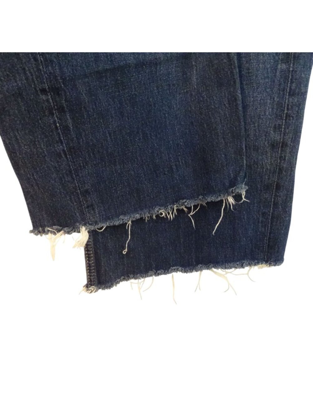 Zara Wide Leg Raw Hem Jeans Denim Blue Size 2 High Waist Boho Retro Streetwear - Picture 3 of 11